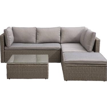 Loungeset Narbonne - antraciet - Leen Bakker